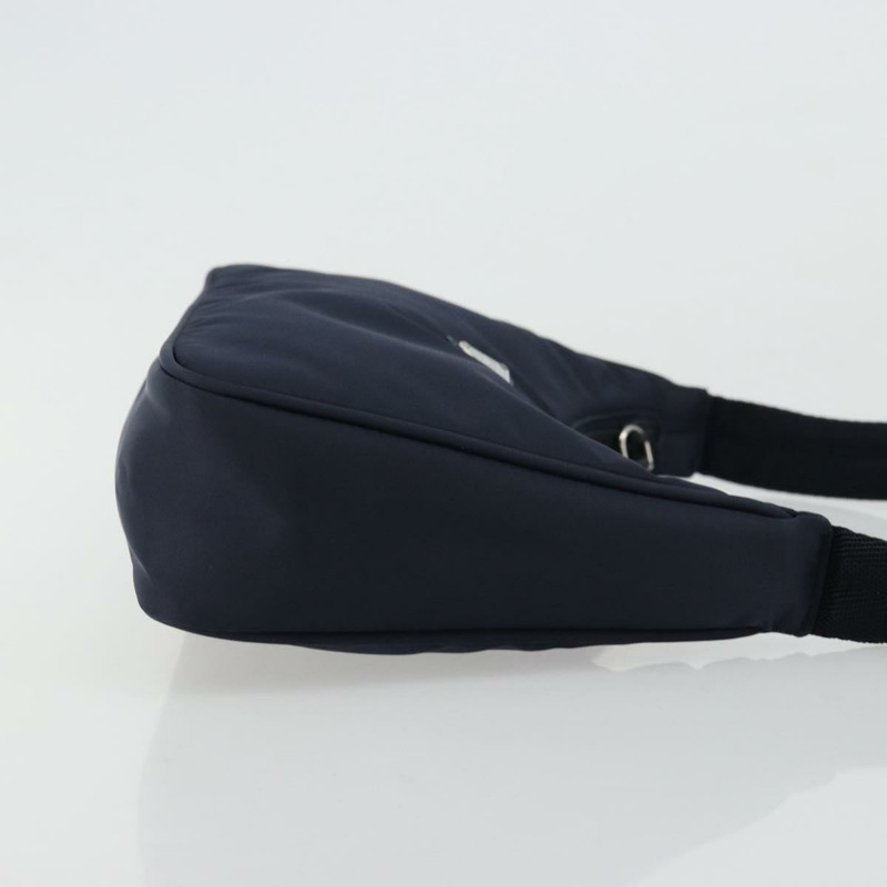 【日本直送】PRADA 復刻版尼龍海軍藍銀色手提包 正品 ka4069M-2