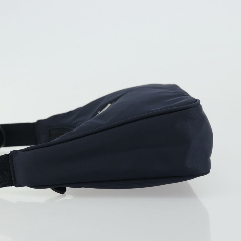 【日本直送】PRADA 復刻版尼龍海軍藍銀色手提包 正品 ka4069M-3