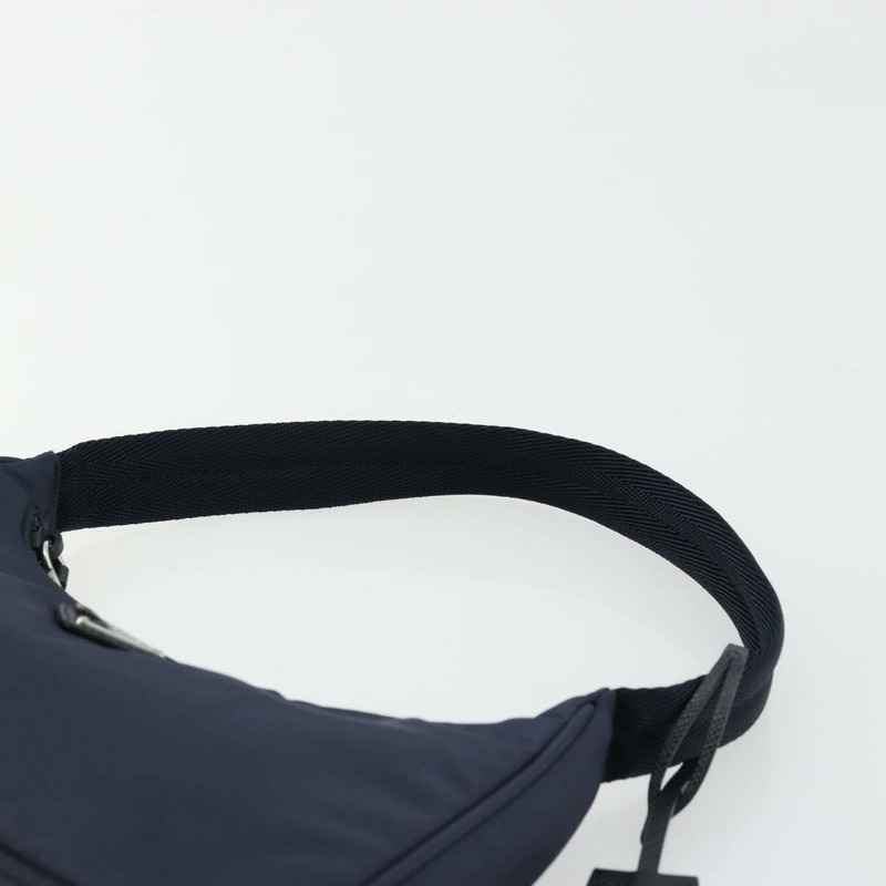 【日本直送】PRADA 復刻版尼龍海軍藍銀色手提包 正品 ka4069M-7