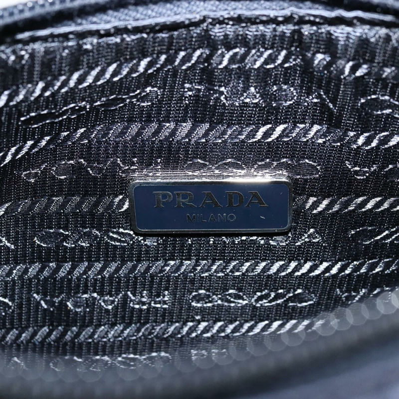 【日本直送】PRADA 復刻版尼龍海軍藍銀色手提包 正品 ka4069M-19