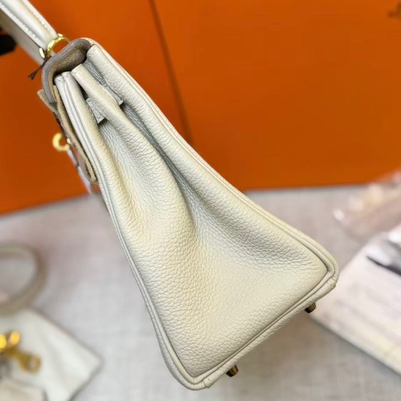🌈Hermes🧡Kelly 25🌟奶昔白金扣🌈99.5閑置新🌟全套有單🌟Togo皮🌟kelly25🌟愛馬仕🌟-3