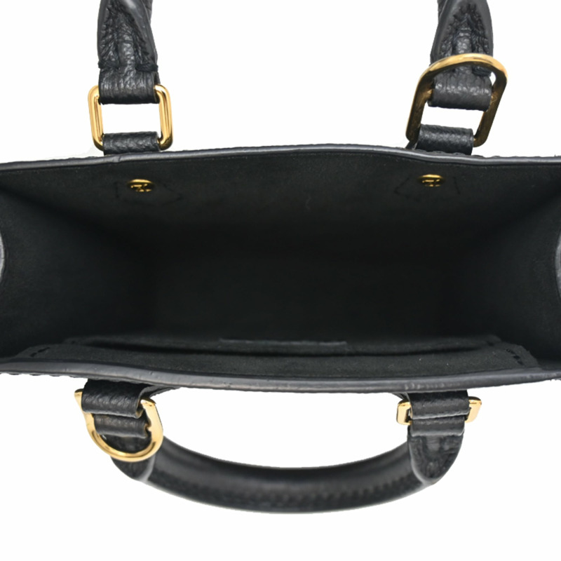 Louis Vuitton Empreinte Petite Sac Plat 女士手提包 M81416（已停產）黑色小牛皮（黑色）-5