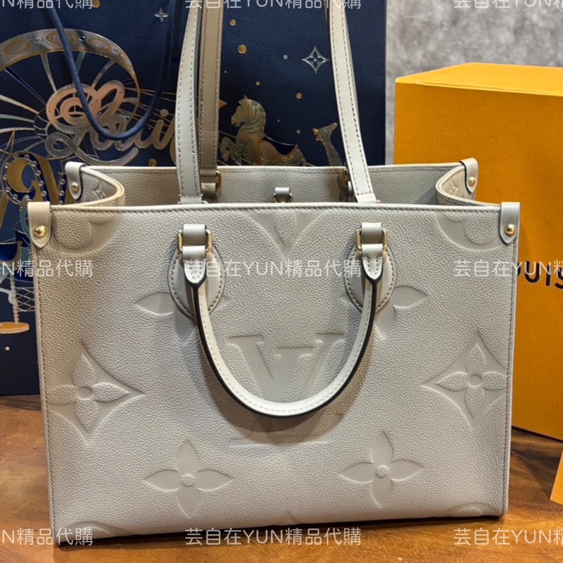 全新未使用 LV  On the go MM M45607 托特包 肩背包-0