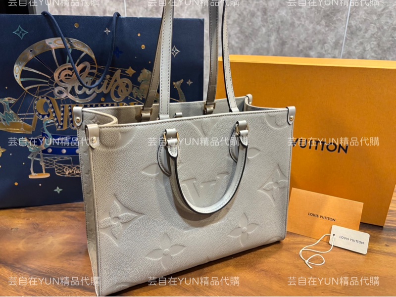 全新未使用 LV  On the go MM M45607 托特包 肩背包-2