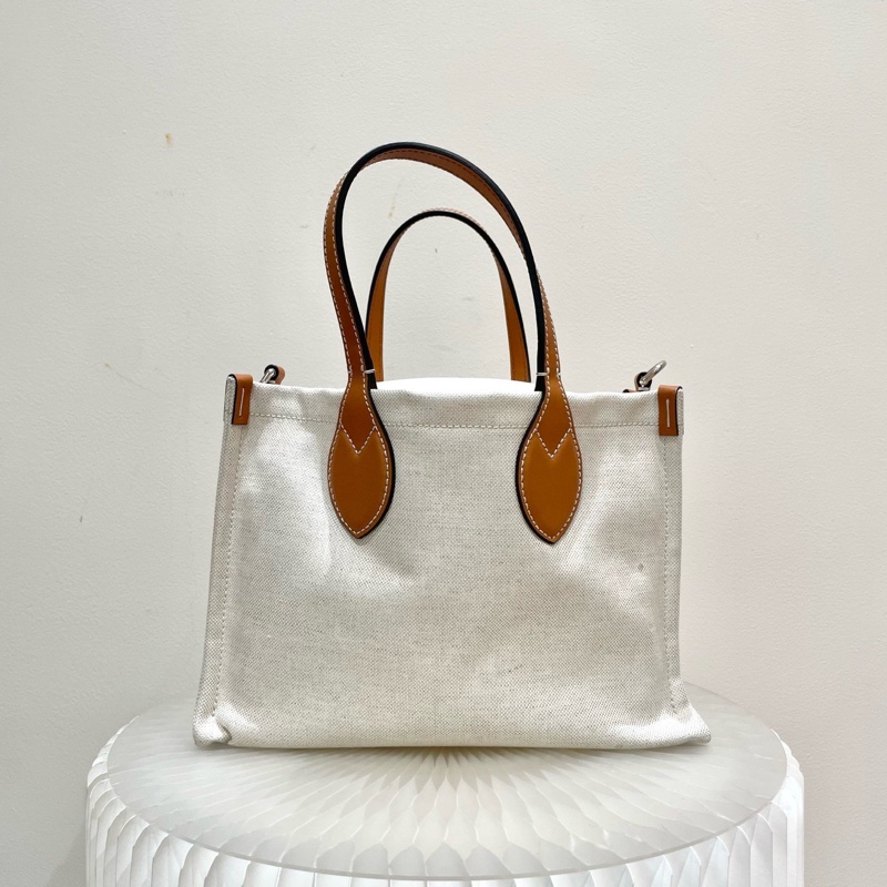 Gucci古馳帆布tote👜帆布拼棕色手柄-2