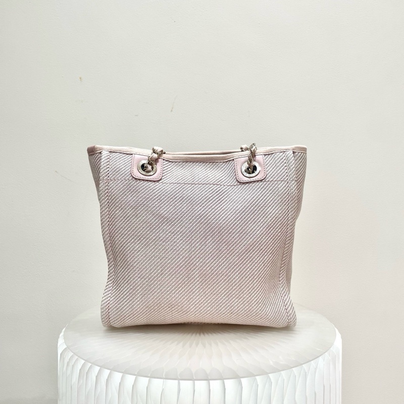 香奈兒粉色沙灘包小號tote-3