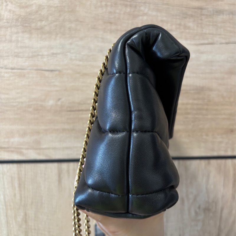 YSL Saint Laurent_Puffer mini 黑色 鏈帶包-1