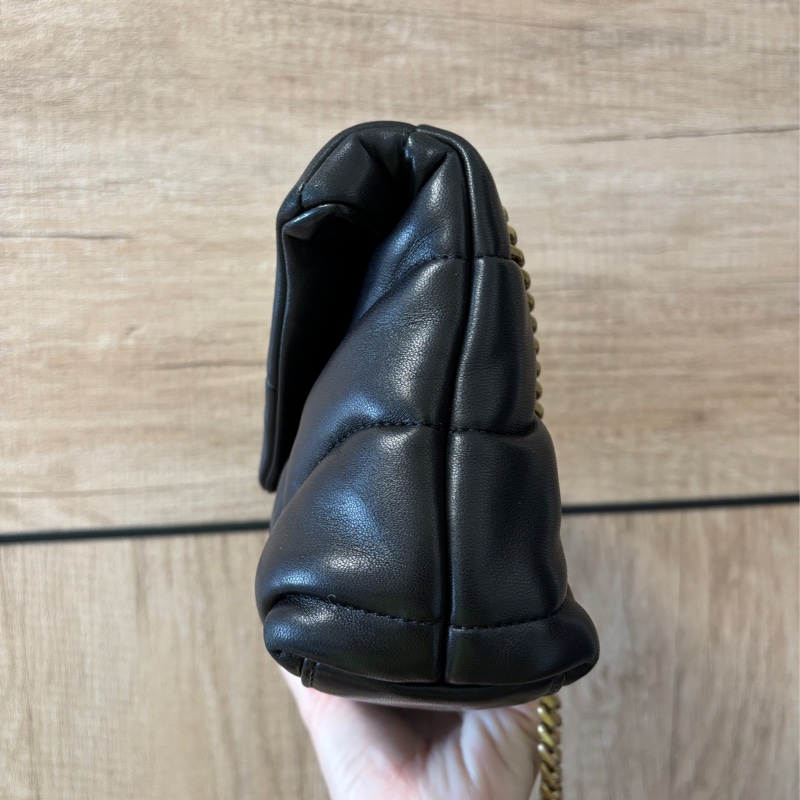 YSL Saint Laurent_Puffer mini 黑色 鏈帶包-2