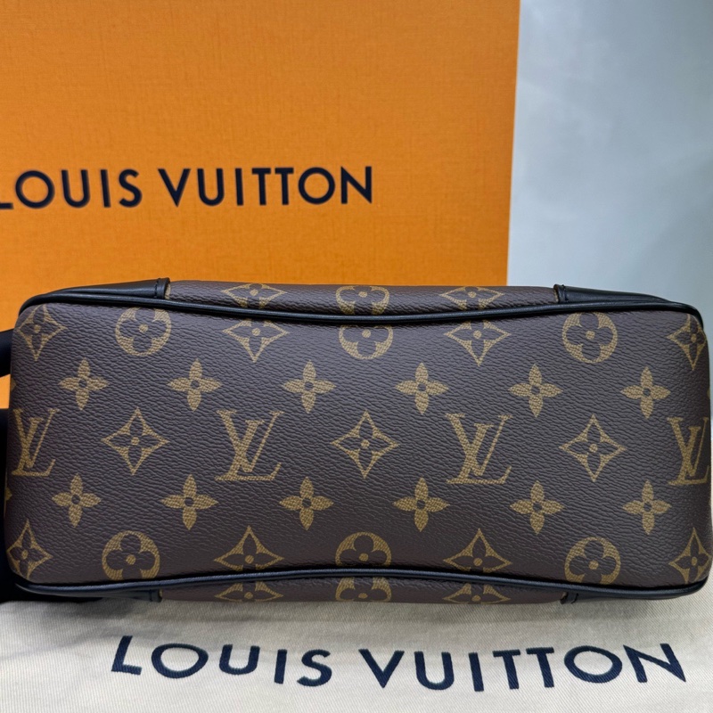 Louis Vuitton 路易威登黑牛角芯片包單肩斜挎包 斷貨王 尺寸26x10×18cm-3