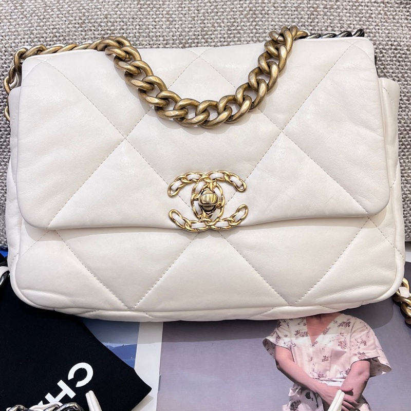Chanel香奈兒白金19bag小號 底長26 31開  配塵袋-0