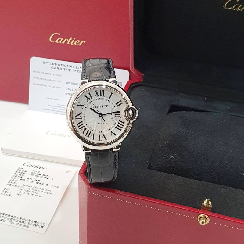 【大眾名錶】Cartier 卡地亞 WSBB0028 藍氣球皮帶2023/05卡 原廠保固至2031 大眾名錶B1294-2