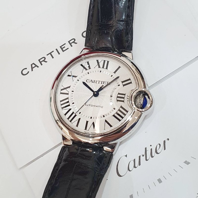 【大眾名錶】Cartier 卡地亞 WSBB0028 藍氣球皮帶2023/05卡 原廠保固至2031 大眾名錶B1294-7