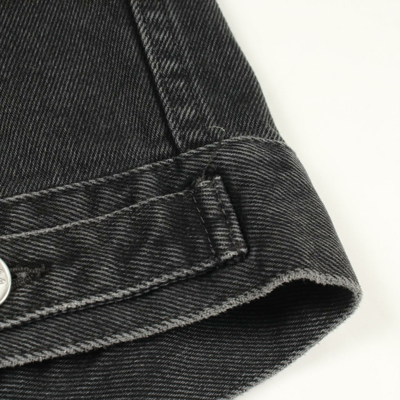BALENCIAGA 後背刺繡logo牛仔夾克，棉質，二手男款44碼-5