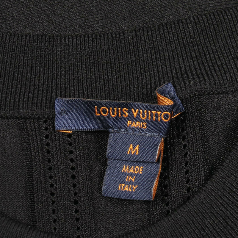 路易威登 (LOUIS VUITTON) 荷葉邊洋裝 長袖 FHKD06QQK 人造絲聚酯纖維 二手女裝-2