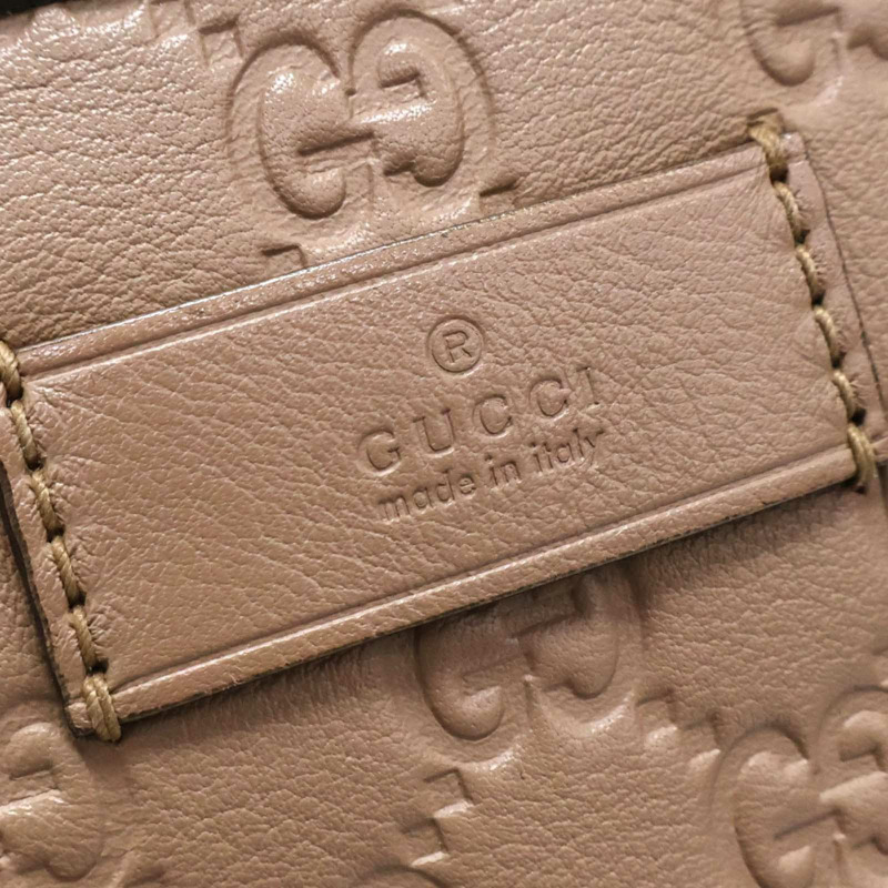 粉色牛皮 Guccissima 肩背包 211137【GUCCI 古馳】 211137-5