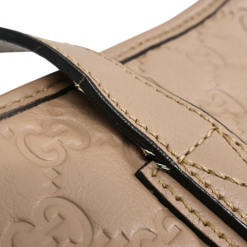 粉色牛皮 Guccissima 肩背包 211137【GUCCI 古馳】 211137-13