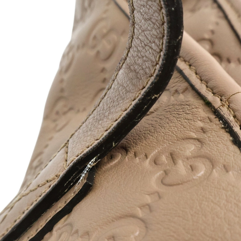 粉色牛皮 Guccissima 肩背包 211137【GUCCI 古馳】 211137-15
