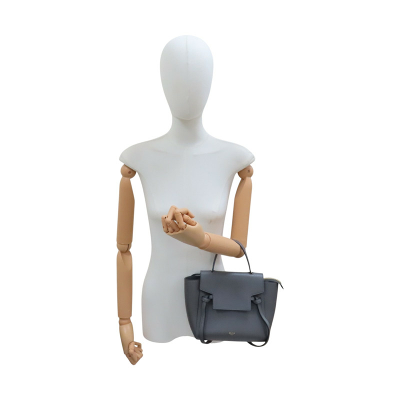 灰色 牛皮 Nano Belt Bag 肩背包 185003ZVA【CELINE 賽琳】 185003ZVA-6