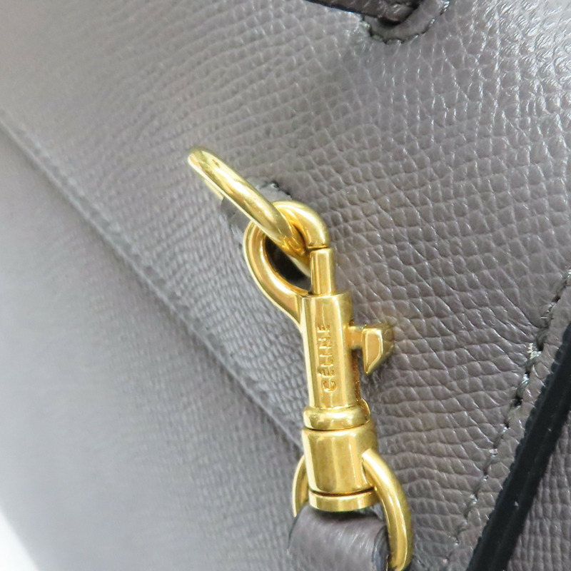 灰色 牛皮 Nano Belt Bag 肩背包 185003ZVA【CELINE 賽琳】 185003ZVA-10