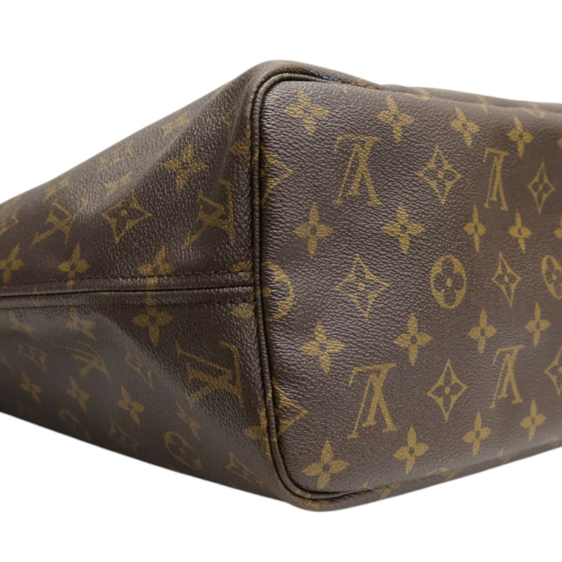 棕色 原花帆布 NeverFull MM 肩背包【LOUIS VUITTON LV 路易威登】 M40156-7