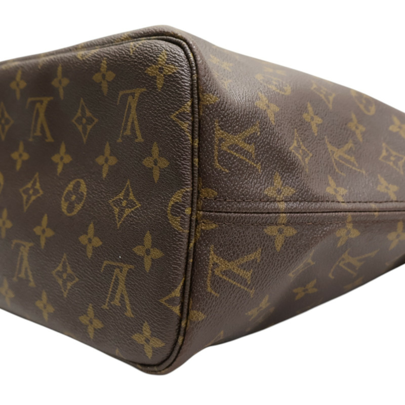 棕色 原花帆布 NeverFull MM 肩背包【LOUIS VUITTON LV 路易威登】 M40156-8