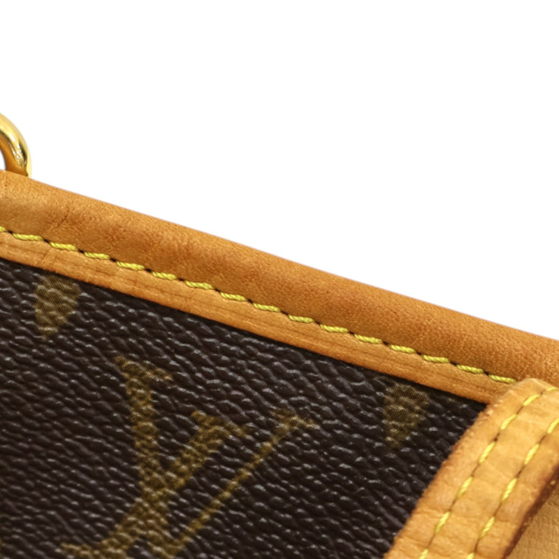 棕色 原花帆布 NeverFull MM 肩背包【LOUIS VUITTON LV 路易威登】 M40156-9