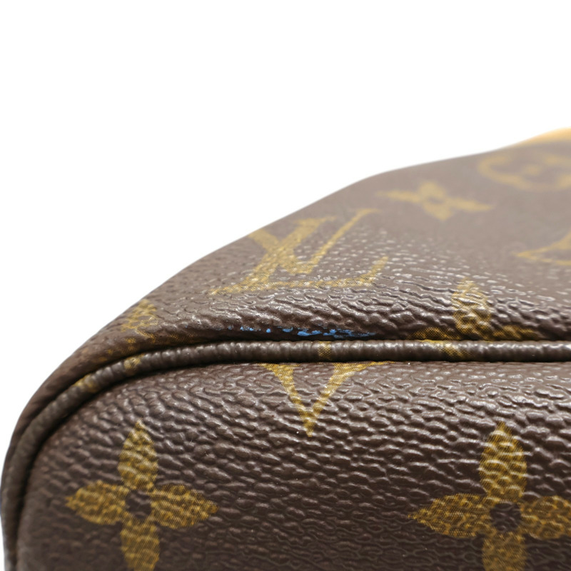棕色 原花帆布 NeverFull MM 肩背包【LOUIS VUITTON LV 路易威登】 M40156-11