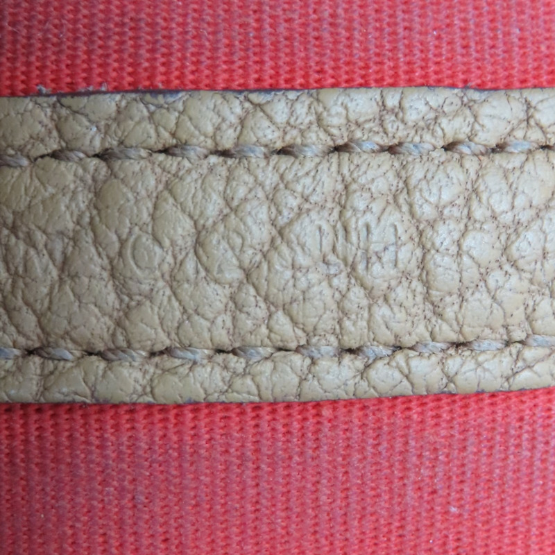 橘色 帆布 negonda牛皮 Garden party 30 手提包 銀扣 Z刻【HERMES 愛馬仕】 H066606CK-4