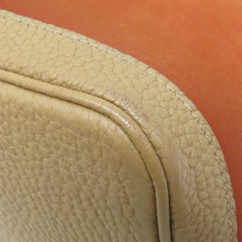 橘色 帆布 negonda牛皮 Garden party 30 手提包 銀扣 Z刻【HERMES 愛馬仕】 H066606CK-10