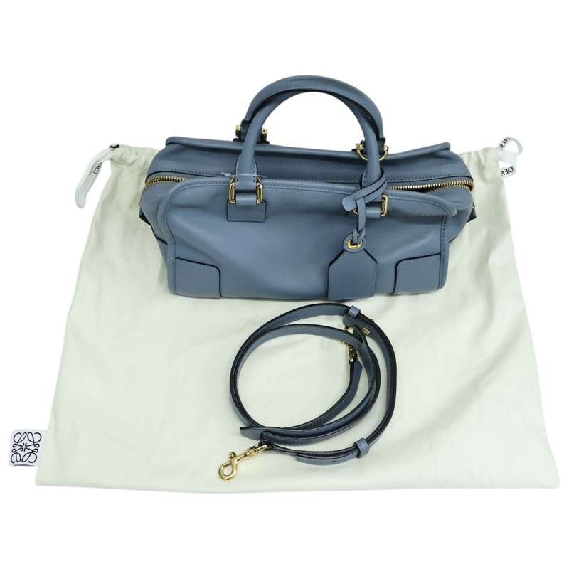 藍色牛皮 Amazona 28 兩用包 352.30.N03【LOEWE 羅威】 352.30.N03-9