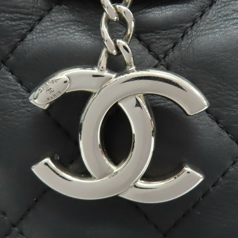 米/黑色 牛皮 兩用包 銀扣【CHANEL 香奈兒】-6