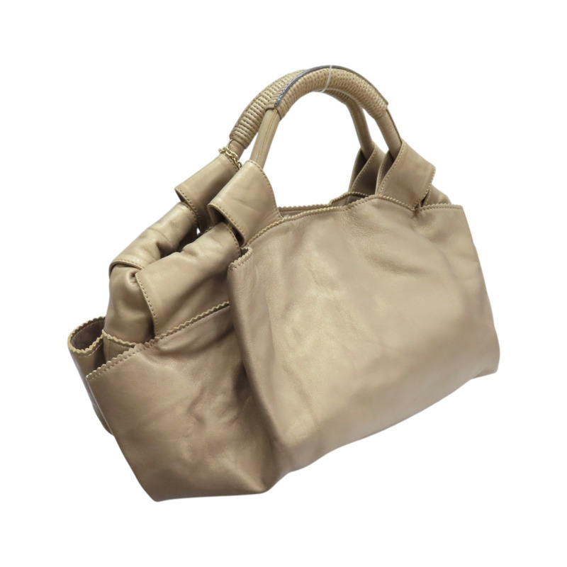 金色 羊皮 Aire 手提包 261008【LOEWE 羅威】 261008-1