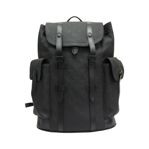 黑色 壓花牛皮 Christopher PM 後背包【LOUIS VUITTON LV 路易威登】 M20899
