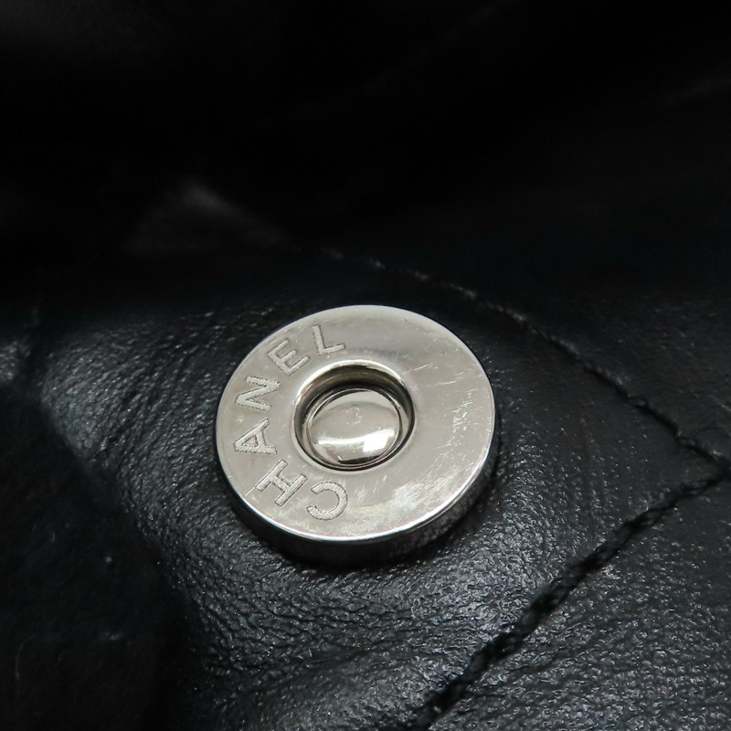 黑色 牛皮 22 肩背包 銀扣【CHANEL 香奈兒】 AS4486-15