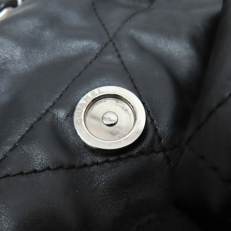 黑色 牛皮 22 肩背包 銀扣【CHANEL 香奈兒】 AS4486-16