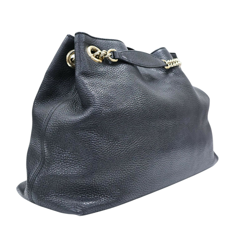 黑色 牛皮 Soho 肩背包【GUCCI 古馳】 308982-1