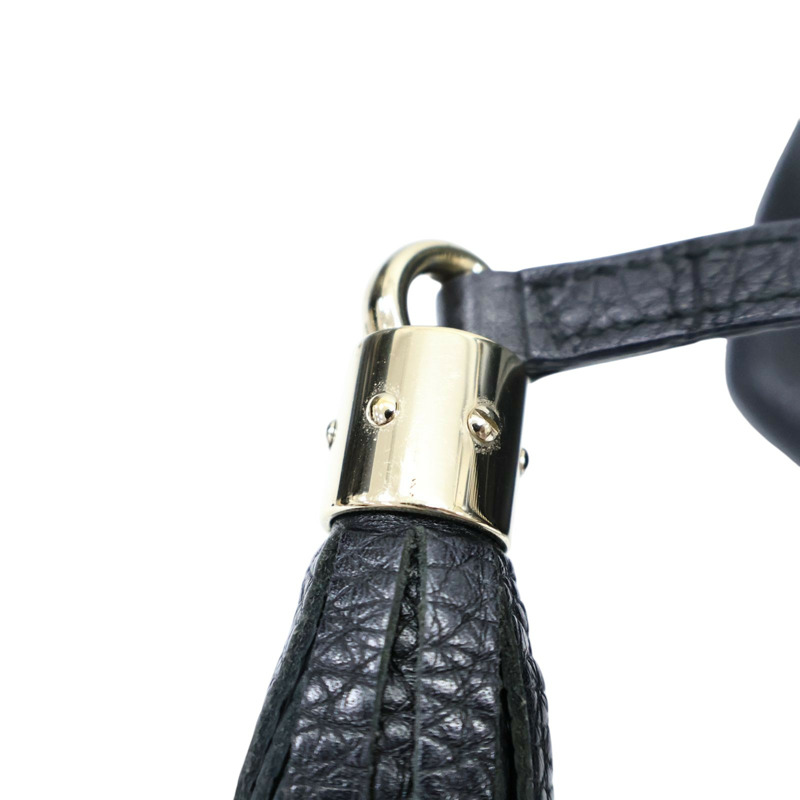 黑色 牛皮 Soho 肩背包【GUCCI 古馳】 308982-10