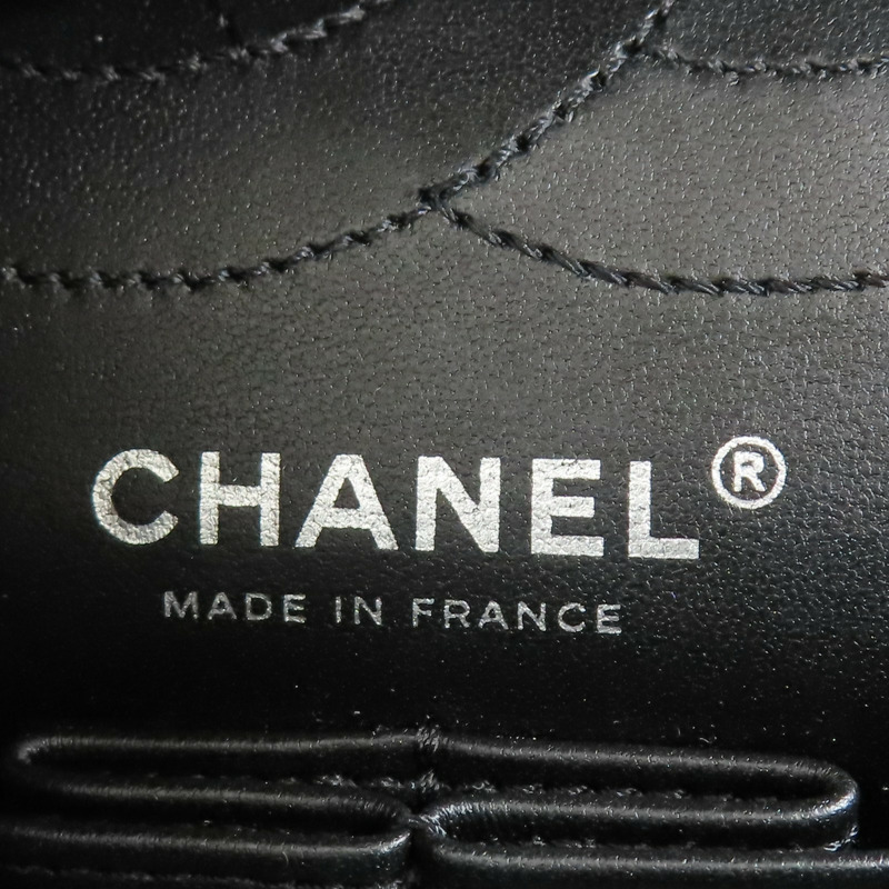 黑色 山型紋 羊皮 2.55 鍊帶 肩背包 銀扣【CHANEL 香奈兒】 A37586-4