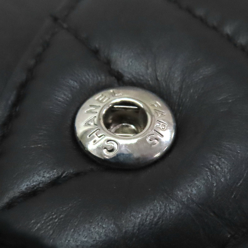 黑色 山型紋 羊皮 2.55 鍊帶 肩背包 銀扣【CHANEL 香奈兒】 A37586-12