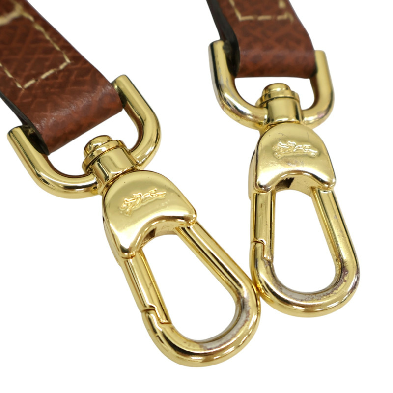 棕色帆布 Le Panier Pliage 肩背包 10162HYT035【Longchamp 瓏驤】 10162HYT035-5