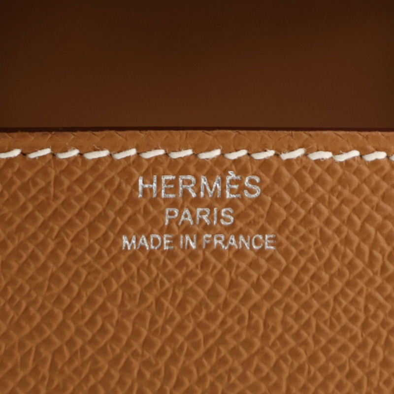 金棕色 EPSOM牛皮 Della Cavalleria 肩背包 U刻 銀釦【HERMES 愛馬仕】 H085367CK-3