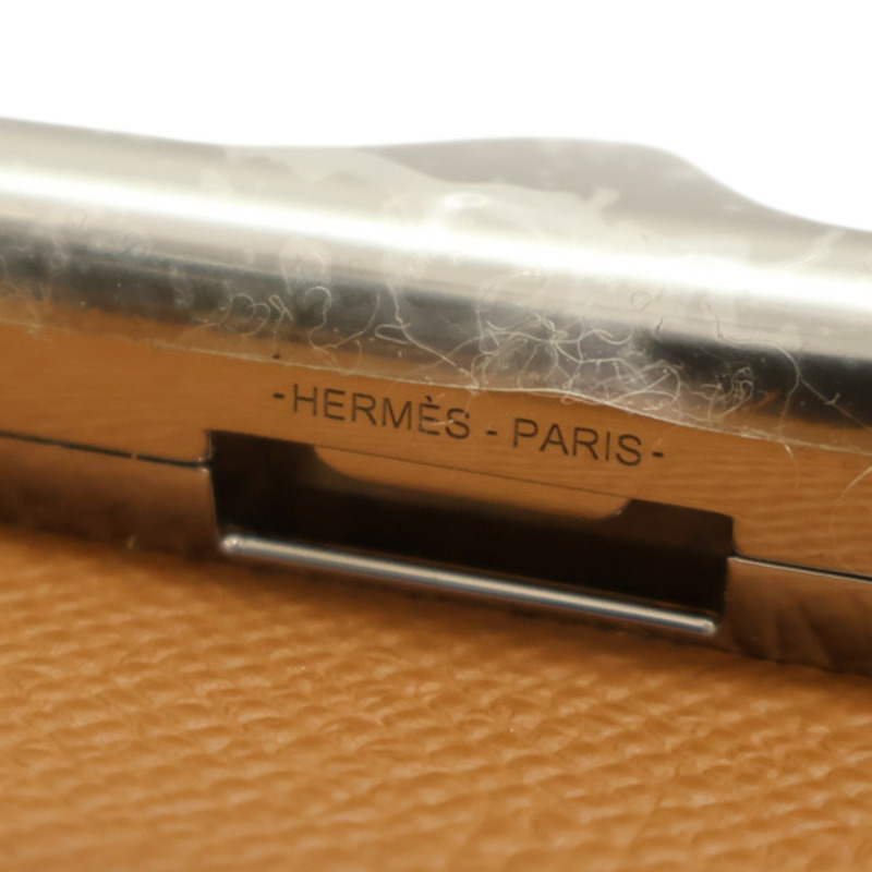 金棕色 EPSOM牛皮 Della Cavalleria 肩背包 U刻 銀釦【HERMES 愛馬仕】 H085367CK-5