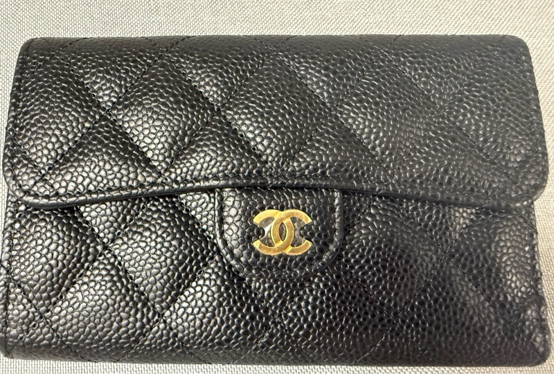 Chanel CF中夾 黑金-9