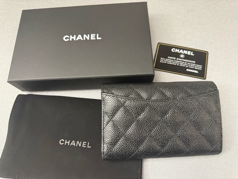 Chanel CF中夾 黑金-10