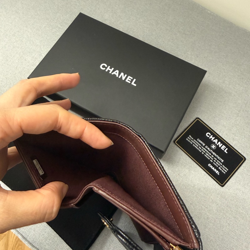 Chanel CF中夾 黑金-14