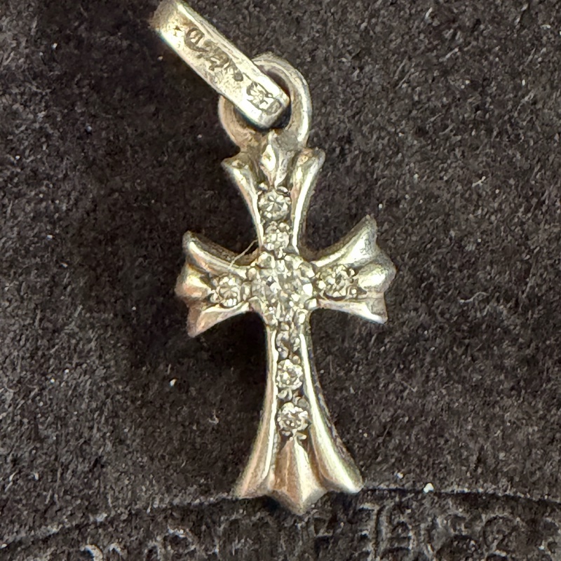 Chrome hearts 925銀白鑽 Baby Fat bbf-7