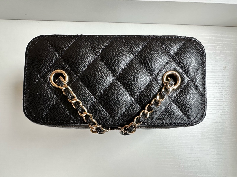 Chanel 香奈兒 魚子醬 牛皮 長盒子 Vanity-1