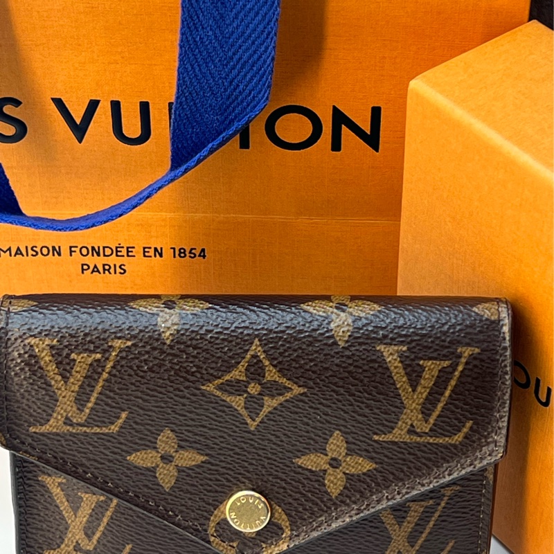 香緹國際精品 592 LV 老花三折短夾-2