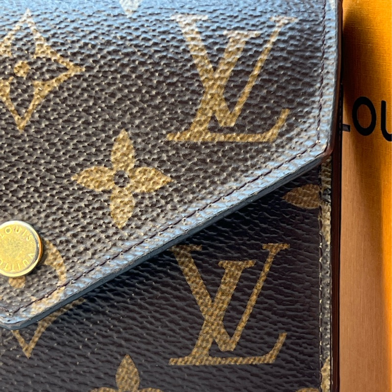 香緹國際精品 592 LV 老花三折短夾-3