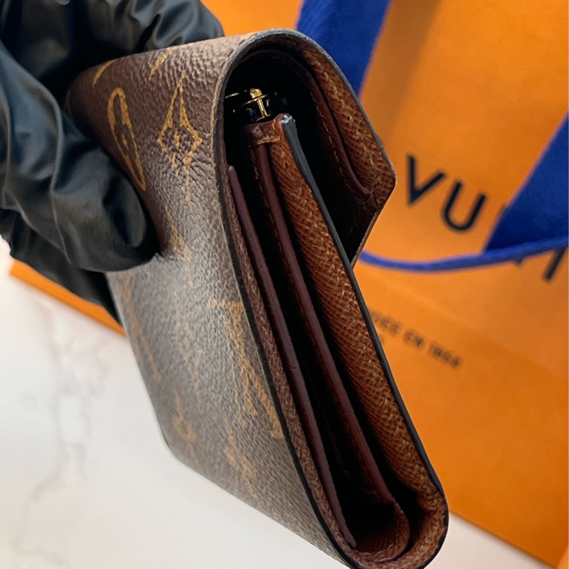 香緹國際精品 592 LV 老花三折短夾-5